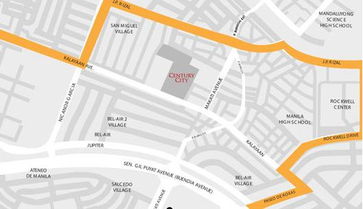 Makati Gramercy Residences map